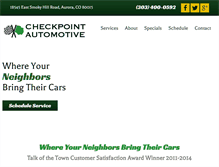 Tablet Screenshot of checkpoint-automotive.com